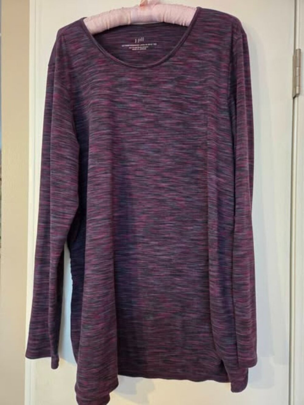 J. Jill size L Fit Performance Top, long sleeves, tunic length